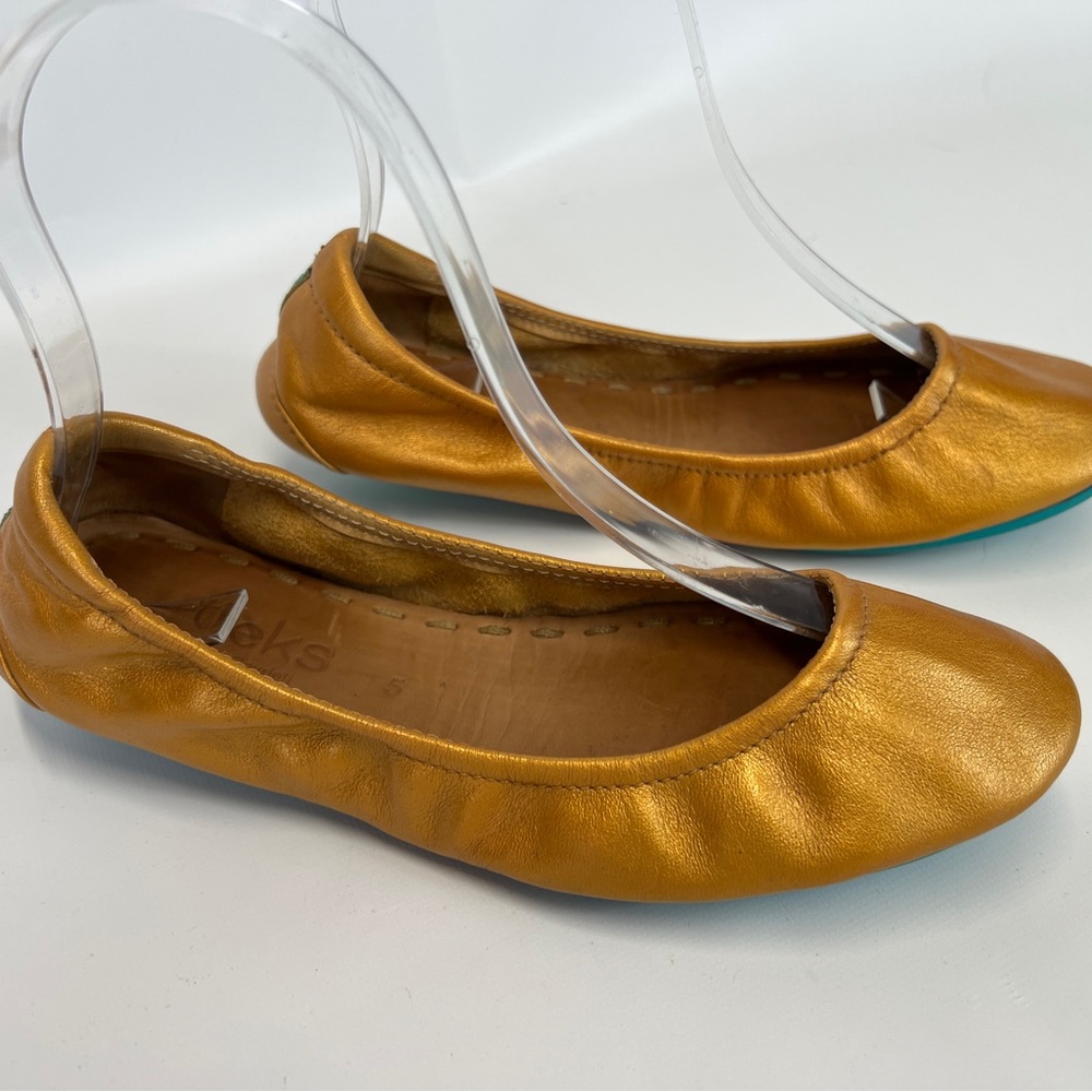 Tieks Custom Harvest Gold Women's Flats Size 5 (Youth 3)